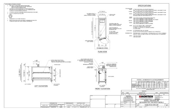 1036-R101-RR-two-body-mobile-refrigerator-drawings