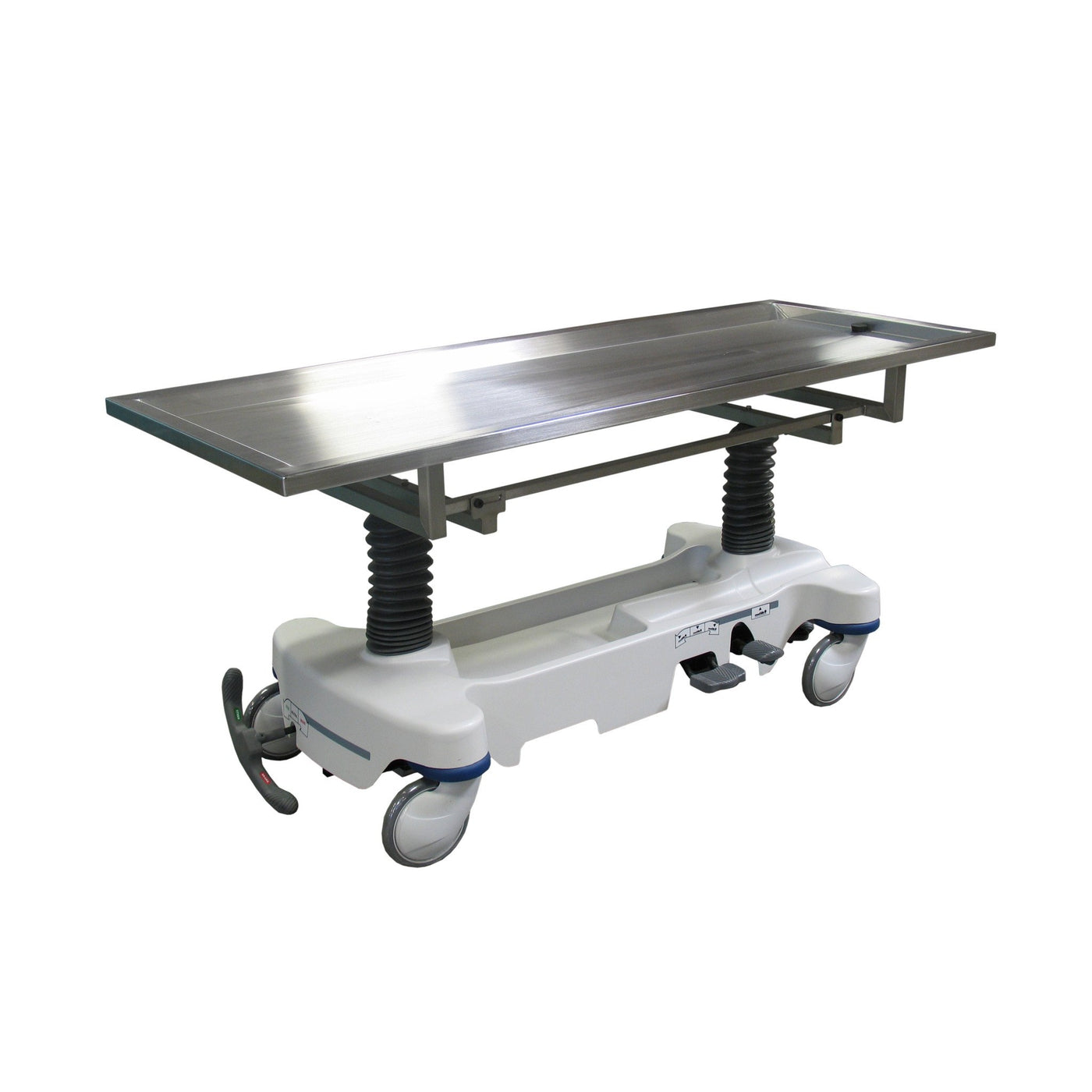 600015-H Hydraulic Autopsy Carrier-Body Transporter-Mortech Manufacturing Company Inc. Quality Stainless Steel Autopsy, Morgue, Funeral Home, Necropsy, Veterinary / Anatomy, Dissection Equipment and Accessories