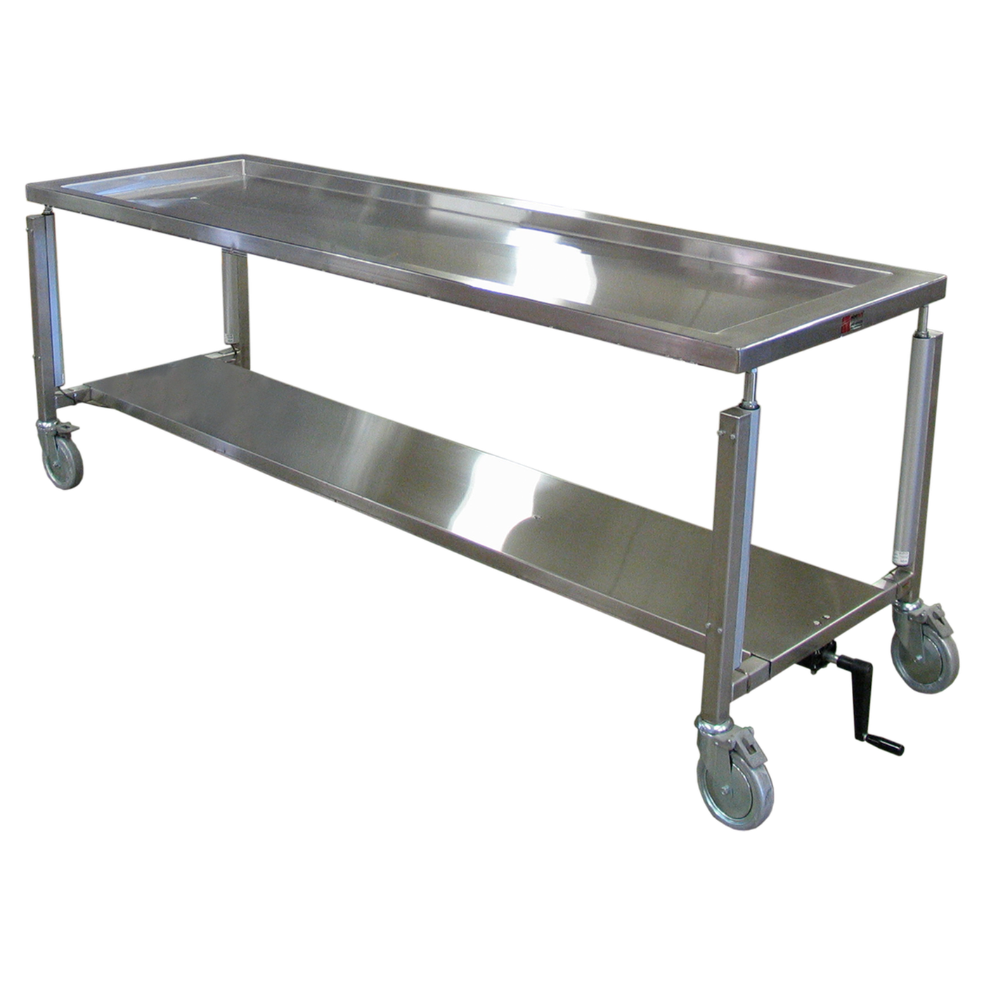 Dissection Table with Hydraulic Height Adjustment-Anatomy Dissection Tables-Mortech Manufacturing Company Inc. Quality Stainless Steel Autopsy, Morgue, Funeral Home, Necropsy, Veterinary / Anatomy, Dissection Equipment and Accessories