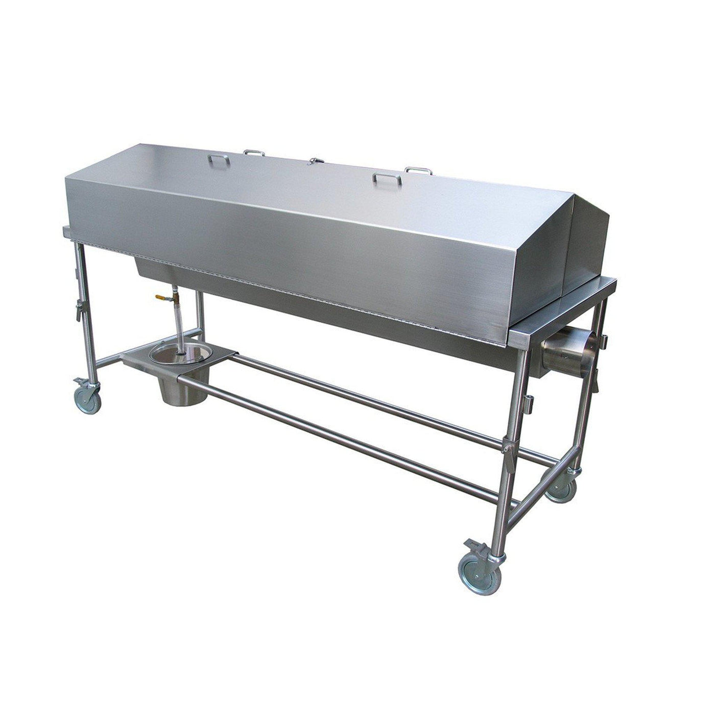 Hooded Dissection Table with Exhaust Chamber-Anatomy Dissection Tables-Mortech Manufacturing Company Inc. Quality Stainless Steel Autopsy, Morgue, Funeral Home, Necropsy, Veterinary / Anatomy, Dissection Equipment and Accessories