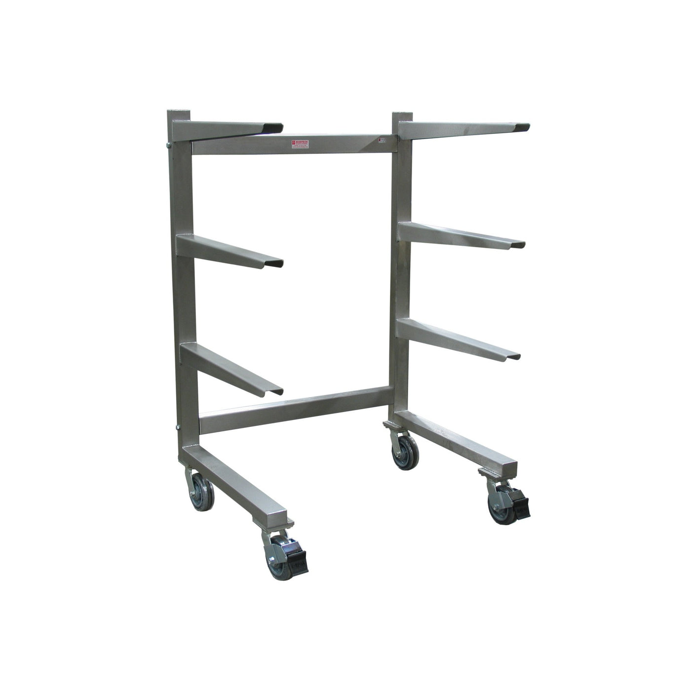 Cantilever Storage System with Casters-Cadaver Handling & Storage Systems-Mortech Manufacturing Company Inc. Quality Stainless Steel Autopsy, Morgue, Funeral Home, Necropsy, Veterinary / Anatomy, Dissection Equipment and Accessories