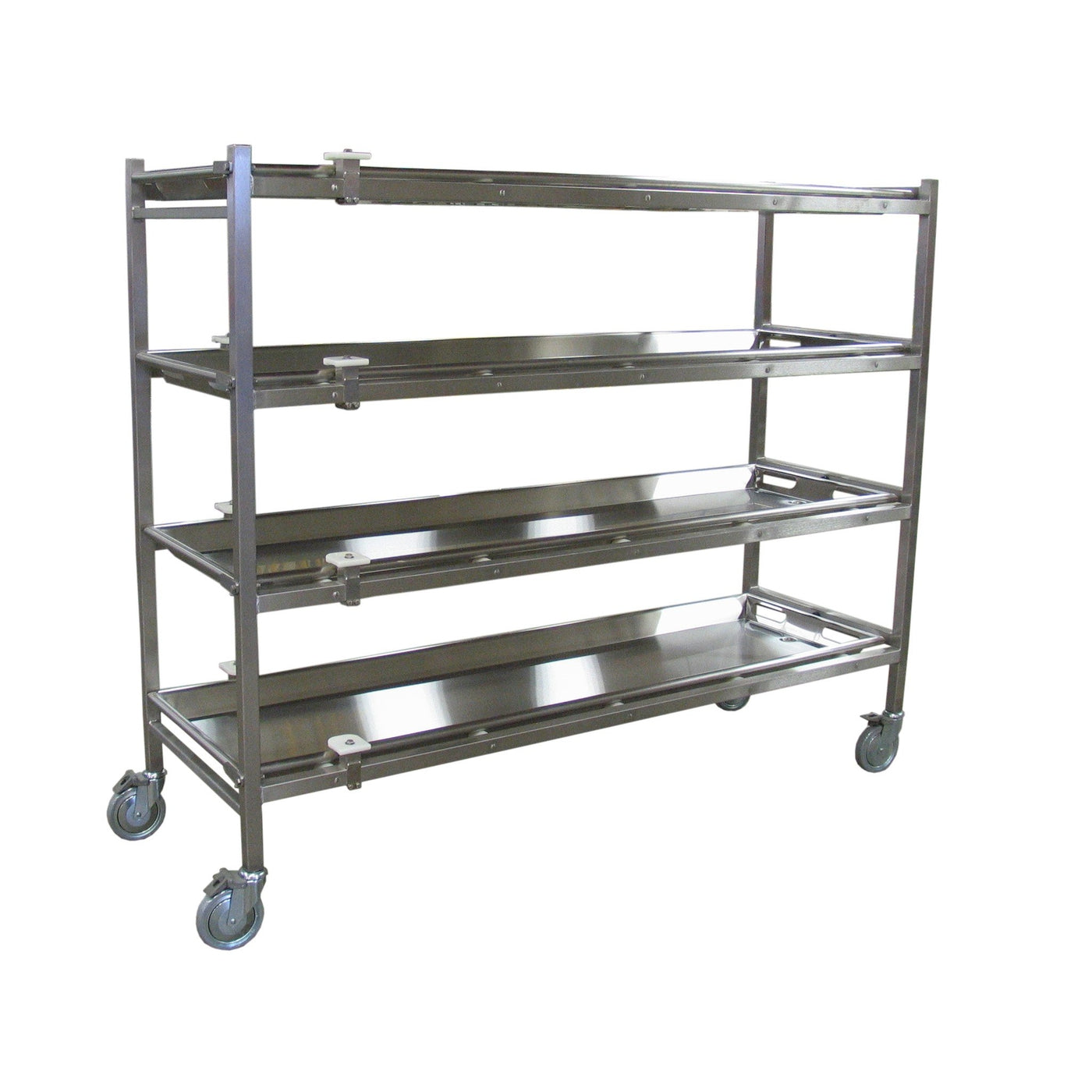 Portable Mortuary Rack with Rollers-Cadaver Handling & Storage Systems-Mortech Manufacturing Company Inc. Quality Stainless Steel Autopsy, Morgue, Funeral Home, Necropsy, Veterinary / Anatomy, Dissection Equipment and Accessories