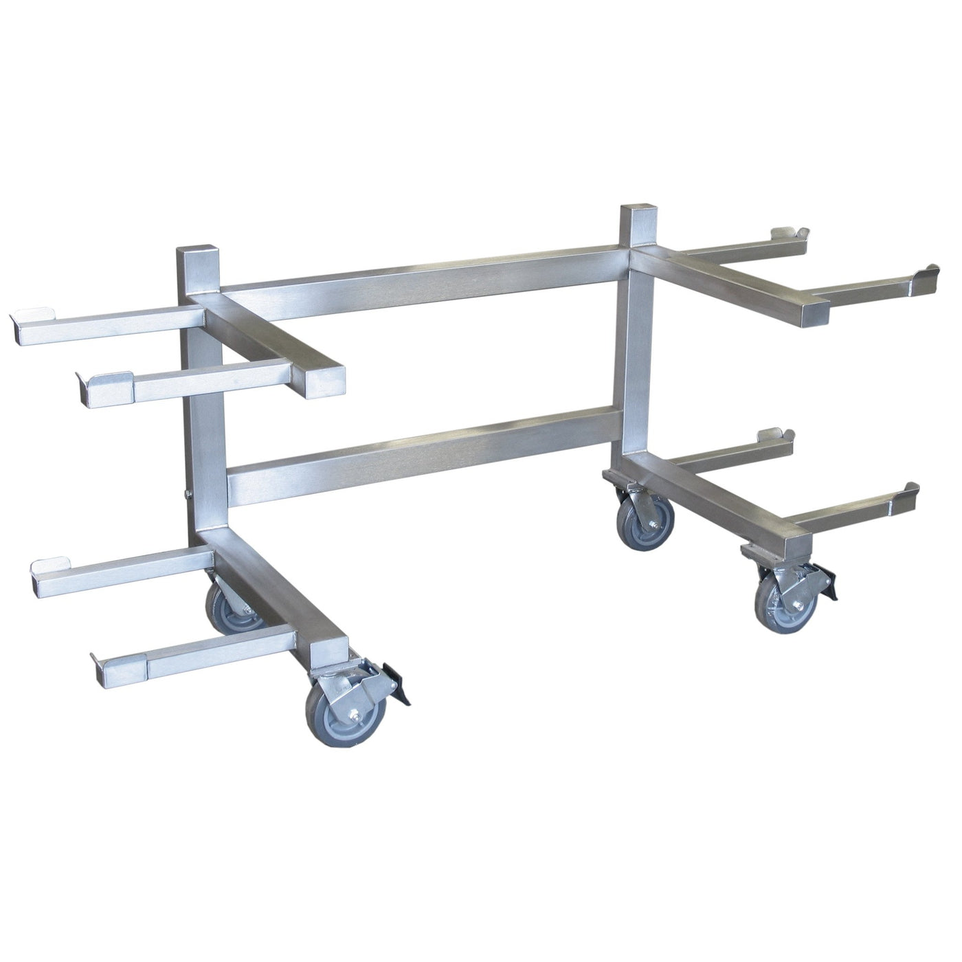 Two Tier Storage Carrier (7020-26)-Cadaver Handling & Storage Systems-Mortech Manufacturing Company Inc. Quality Stainless Steel Autopsy, Morgue, Funeral Home, Necropsy, Veterinary / Anatomy, Dissection Equipment and Accessories