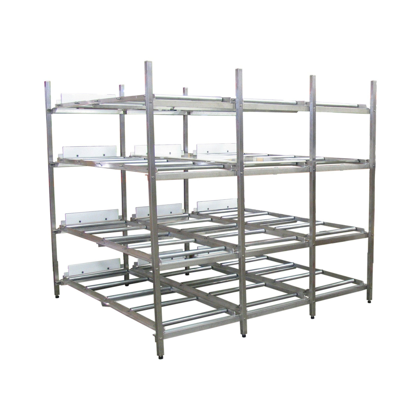 Mortuary Rack System with Full Rollers-Cadaver Handling & Storage Systems-Mortech Manufacturing Company Inc. Quality Stainless Steel Autopsy, Morgue, Funeral Home, Necropsy, Veterinary / Anatomy, Dissection Equipment and Accessories