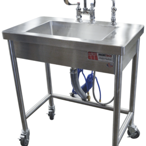 Mobile Wash Station-Sink Station-Mortech Manufacturing Company Inc. Quality Stainless Steel Autopsy, Morgue, Funeral Home, Necropsy, Veterinary / Anatomy, Dissection Equipment and Accessories