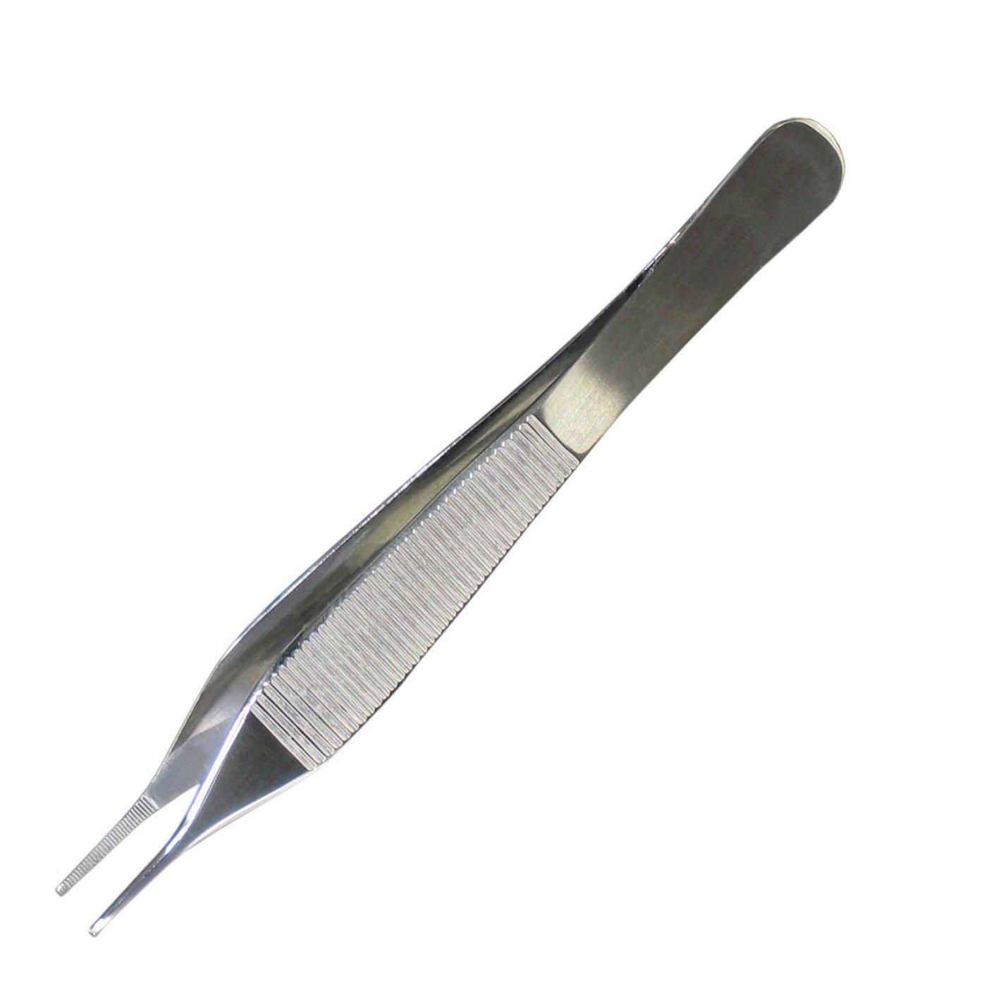 Adson Dressing Forceps-Dissecting Instruments-Mortech Manufacturing Company Inc. Quality Stainless Steel Autopsy, Morgue, Funeral Home, Necropsy, Veterinary / Anatomy, Dissection Equipment and Accessories