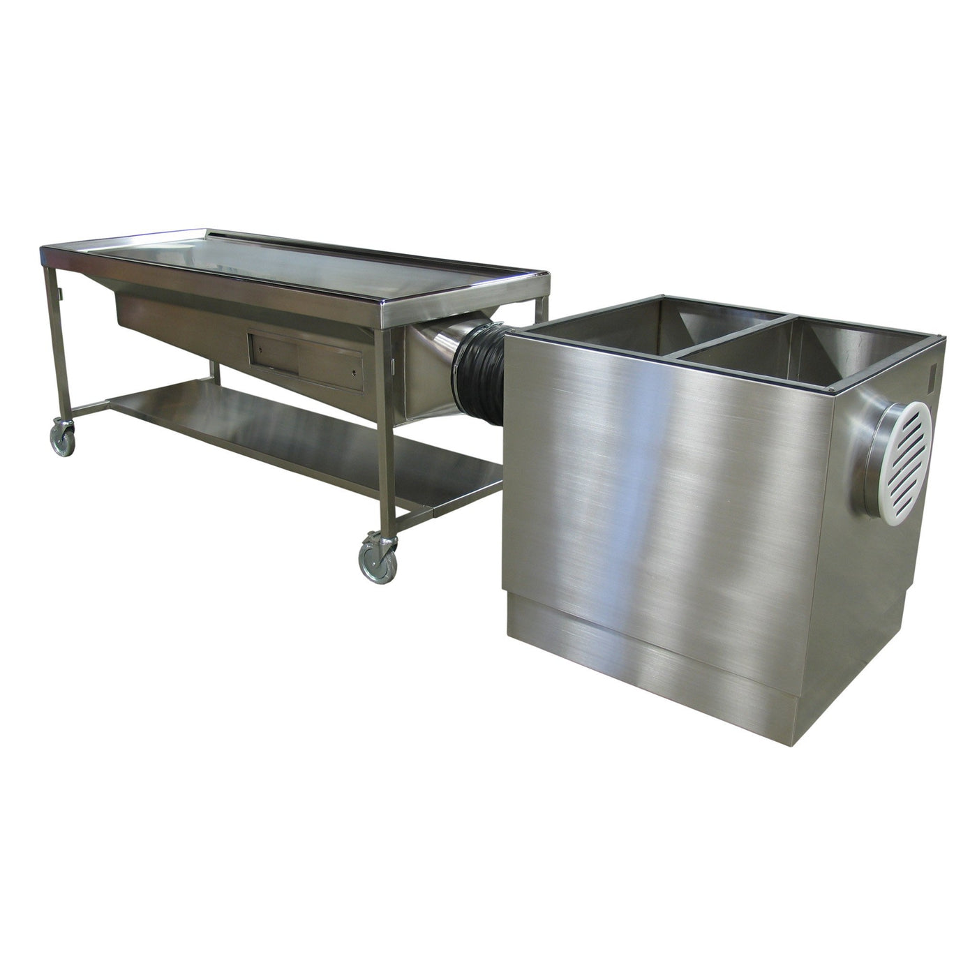 Custom Dissection Table-Custom Product-Mortech Manufacturing Company Inc. Quality Stainless Steel Autopsy, Morgue, Funeral Home, Necropsy, Veterinary / Anatomy, Dissection Equipment and Accessories