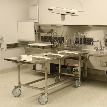 Autopsy and Embalming Sinks