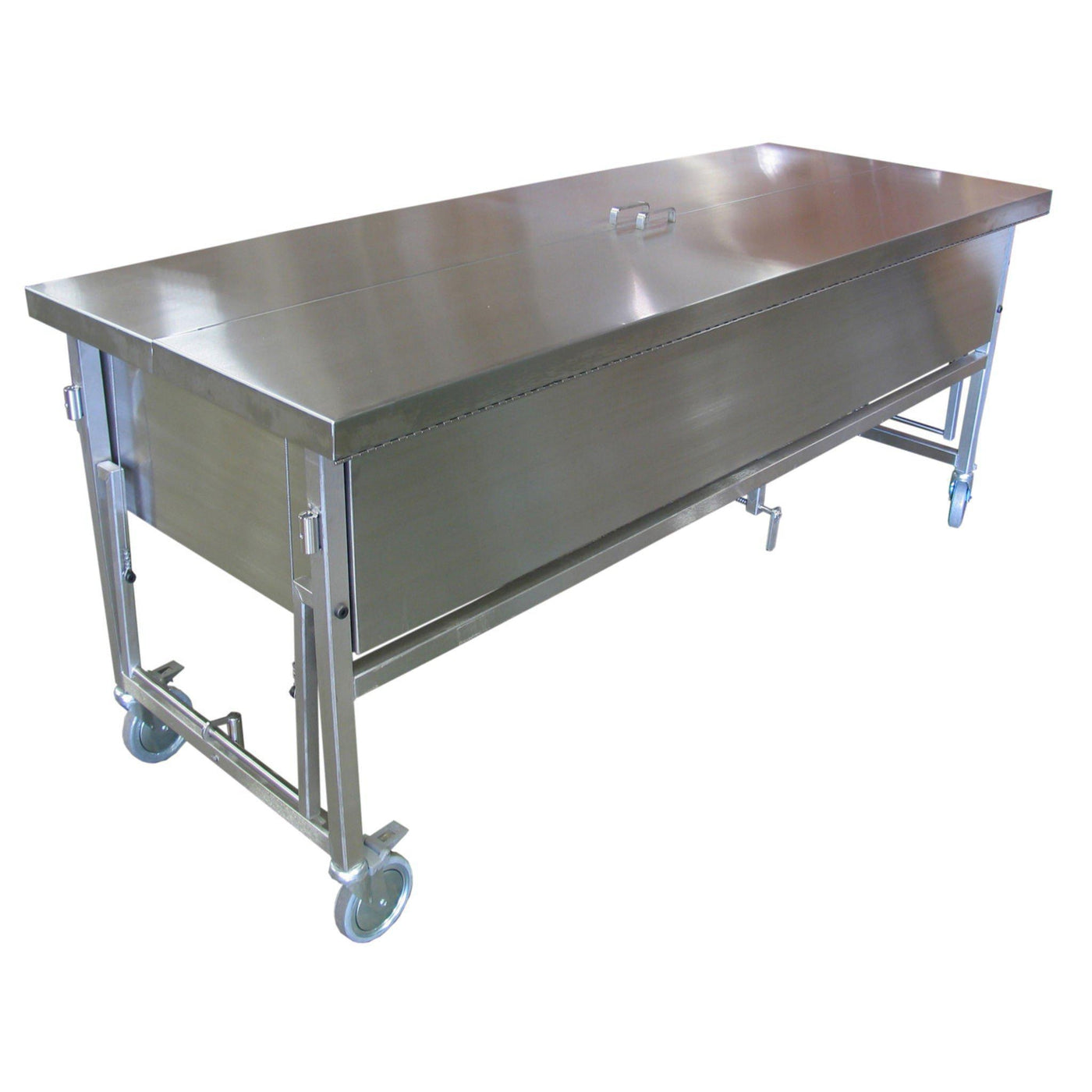 Manually Elevated Immersion Dissection Table-Anatomy Dissection Tables-Mortech Manufacturing Company Inc. Quality Stainless Steel Autopsy, Morgue, Funeral Home, Necropsy, Veterinary / Anatomy, Dissection Equipment and Accessories