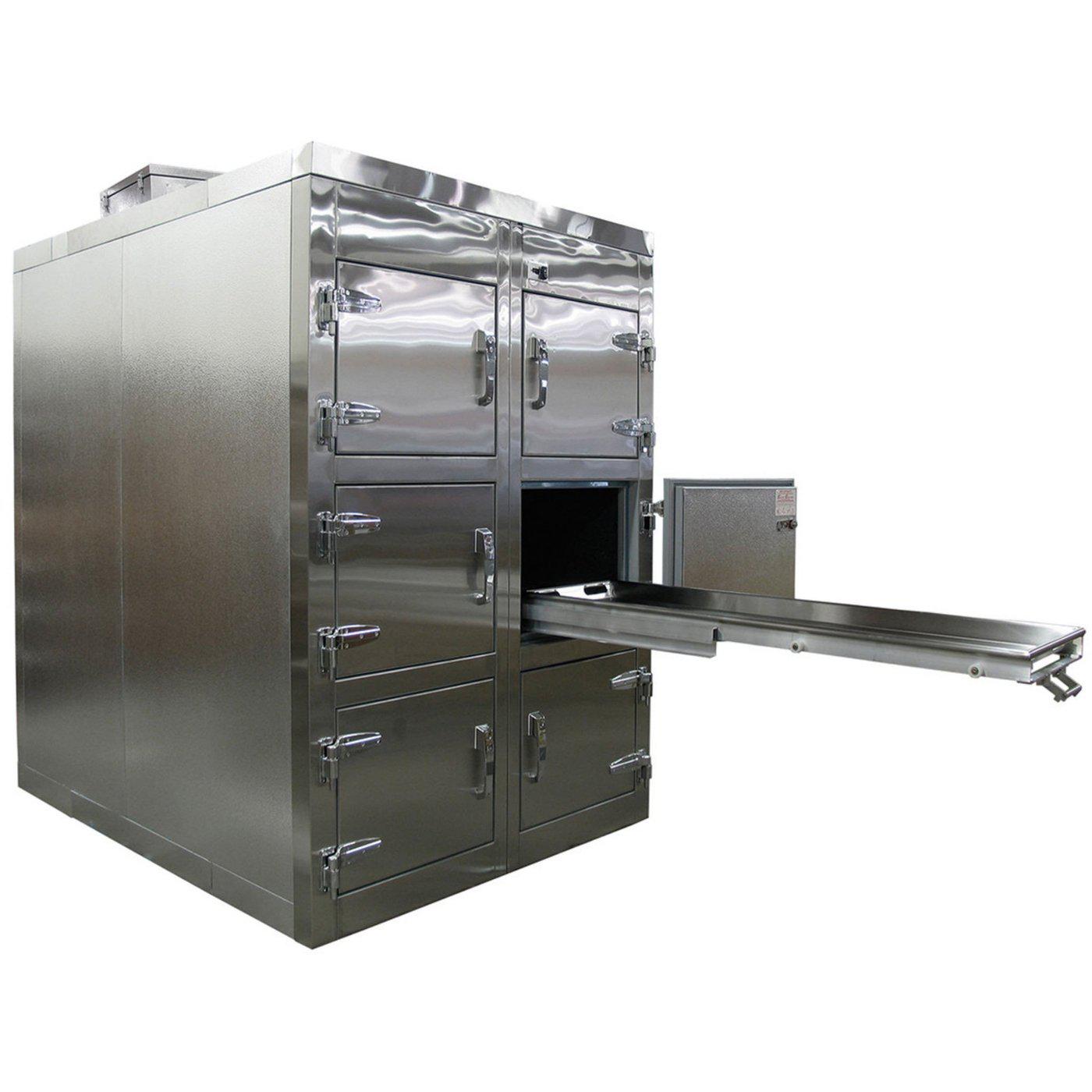 Six Body Vertical Refrigerator-Refrigeration-Mortech Manufacturing Company Inc. Quality Stainless Steel Autopsy, Morgue, Funeral Home, Necropsy, Veterinary / Anatomy, Dissection Equipment and Accessories