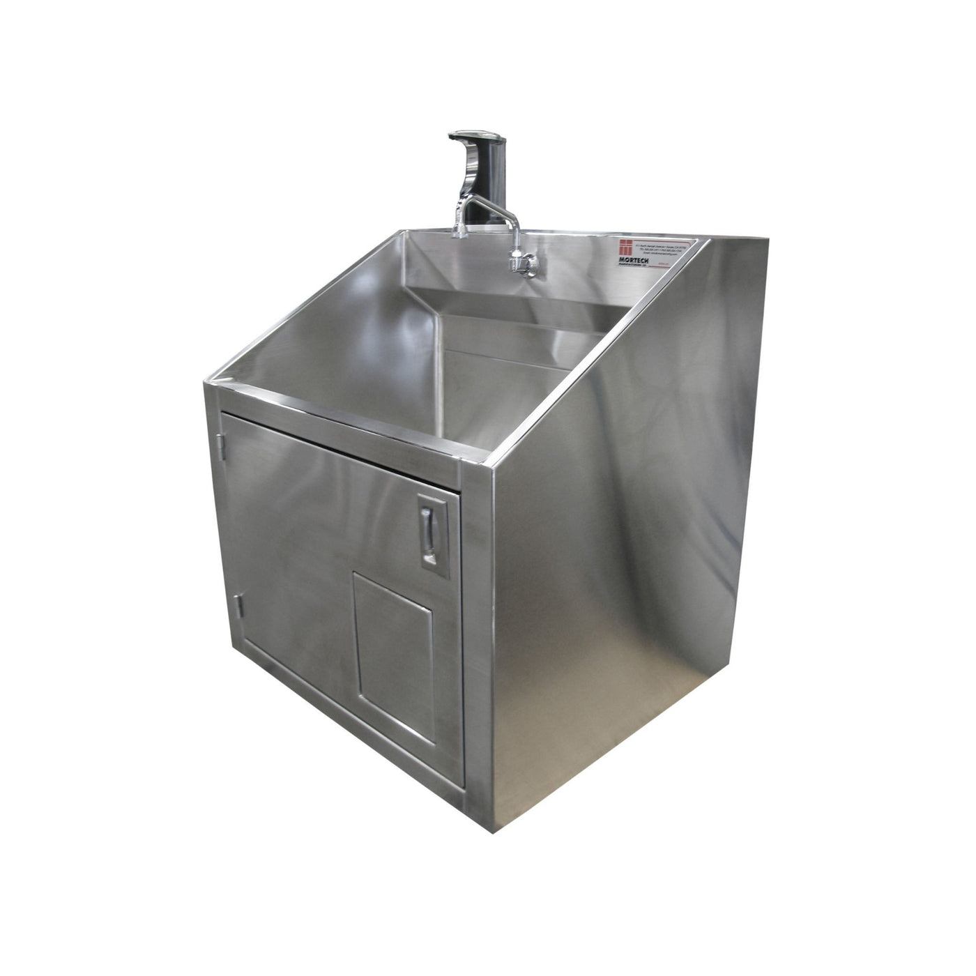 Single Scrub Station-Sink Station-Mortech Manufacturing Company Inc. Quality Stainless Steel Autopsy, Morgue, Funeral Home, Necropsy, Veterinary / Anatomy, Dissection Equipment and Accessories