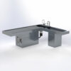 Pedestal Autopsy Table, L-Shaped, Right Or Left Facing, With Optional Elevation - Image 3